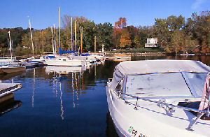 Boats on Great Sacandaga Lake